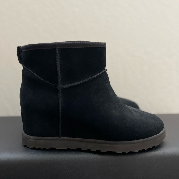 UGG Black Suede Winter Boots - Picture 1 of 5